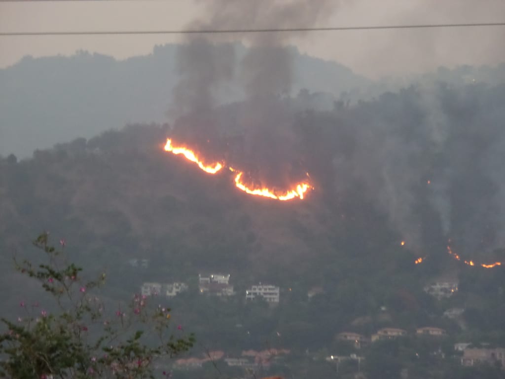The Jack's Hill fire that took place on July 27, 2014 in Jamaica.