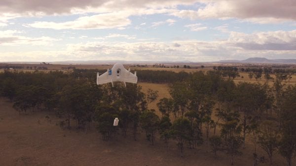 This is Project Wing, Google's drone delivery system.