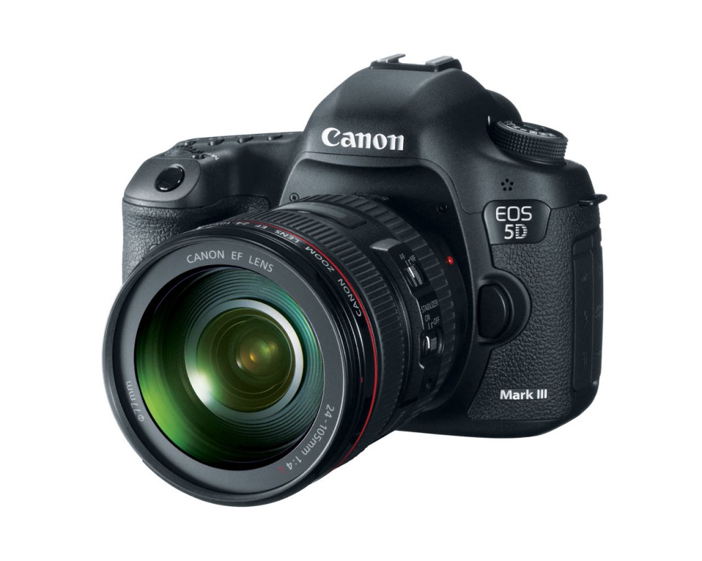 Canon 5D Mark III DSLR camera.