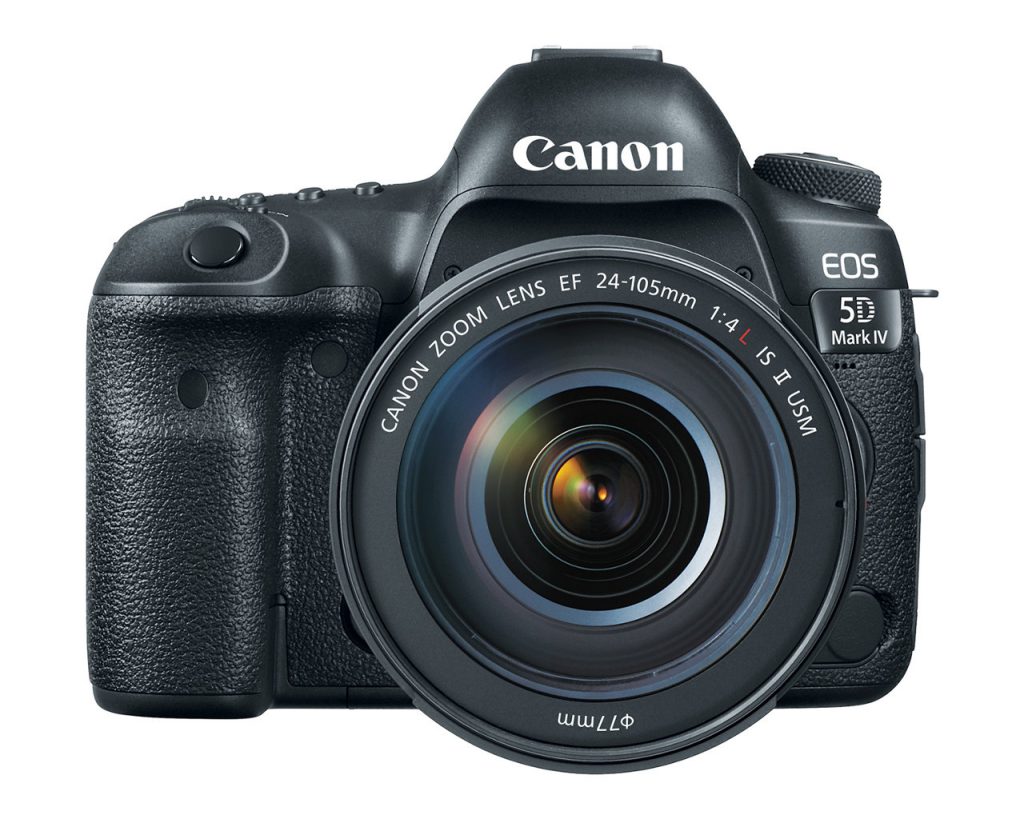 EOS 5D Mark IV - Front With 24-105 mm EF lens