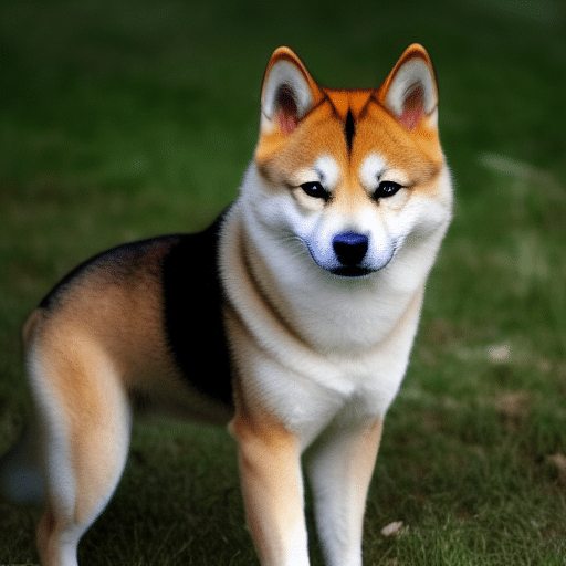 Shib dog generated by Stable Diffusion